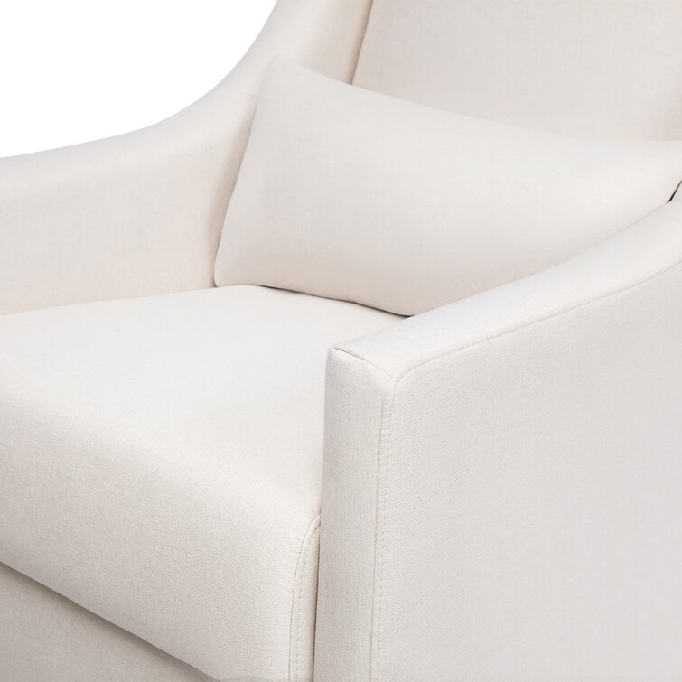 Toco swivel glider outlet and ottoman white